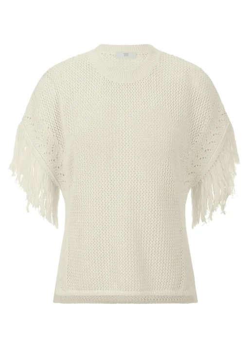 Damen Riani Strickshirt mit Fransen