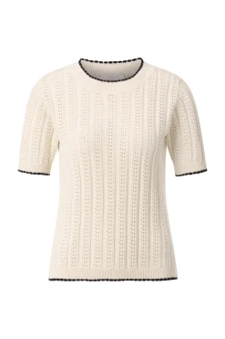 Damen Rich & Royal Strickshirt mit Kontrastkante