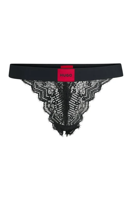 Damen Hugo Red String aus Spitze