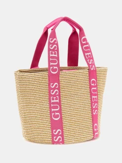 Kinder GUESS Stroh Shopping Tasche