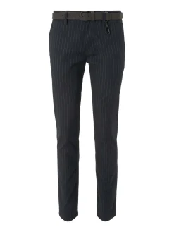 Herren Tom Tailor Denim Strukturierte Chinohose mit Gürtel