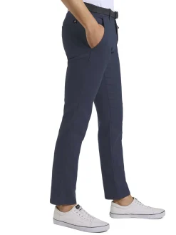 Herren Tom Tailor Denim Strukturierte Chinohose mit Gürtel