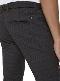 Herren Tom Tailor Denim Strukturierte Chinohose mit Gürtel