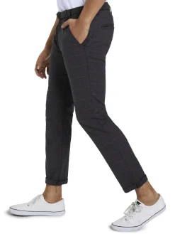 Herren Tom Tailor Denim Strukturierte Chinohose mit Gürtel
