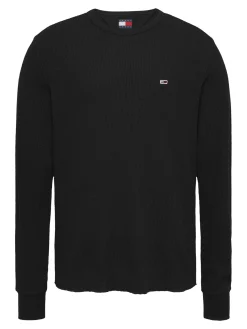 Herren Tommy Jeans Strukturiertes Langarmshirt