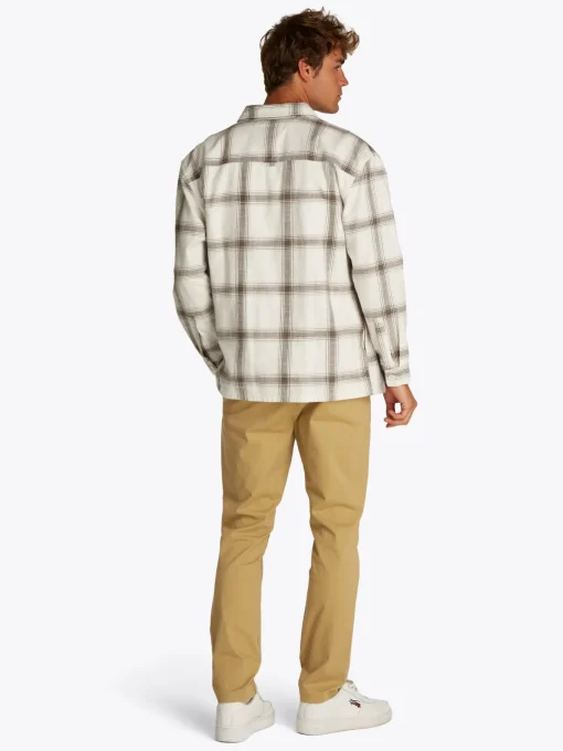 Herren Tommy Jeans Strukturiertes Overshirt mit Karomuster