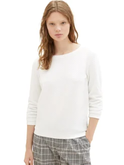 Damen Tom Tailor Denim Strukturiertes Sweatshirt