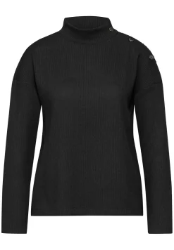 Damen Street One Strukturshirt mit Knöpfen