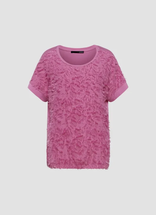 Damen Lecomte Stylisches T-Shirt mit Textur