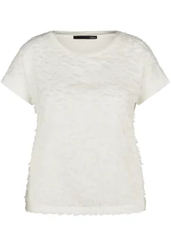Damen Lecomte Stylisches T-Shirt mit Textur