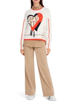 Damen Marc Cain Sweater aus reiner Wolle