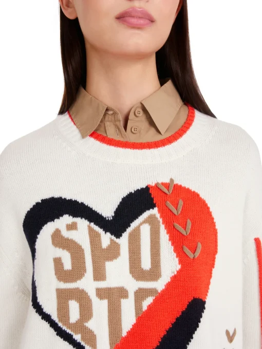 Damen Marc Cain Sweater aus reiner Wolle