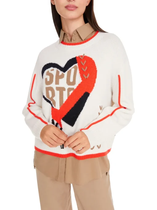 Damen Marc Cain Sweater aus reiner Wolle