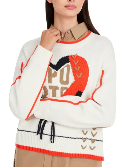 Damen Marc Cain Sweater aus reiner Wolle