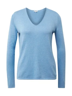 Damen Tom Tailor Sweater mit V-Ausschnitt