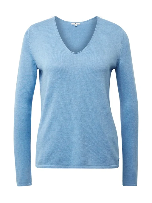 Damen Tom Tailor Sweater mit V-Ausschnitt