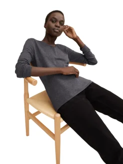Damen Tom Tailor Sweater mit V-Ausschnitt