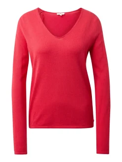 Damen Tom Tailor Sweater mit V-Ausschnitt