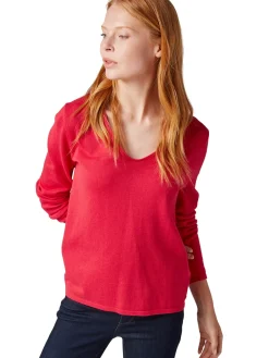 Damen Tom Tailor Sweater mit V-Ausschnitt