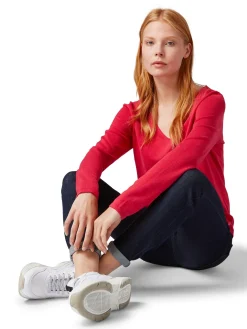 Damen Tom Tailor Sweater mit V-Ausschnitt
