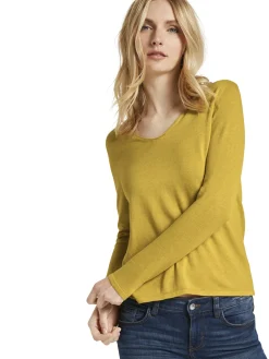 Damen Tom Tailor Sweater mit V-Ausschnitt