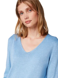Damen Tom Tailor Sweater mit V-Ausschnitt