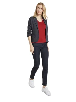 Damen Tom Tailor Sweater mit V-Ausschnitt
