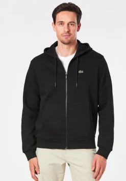 Herren Lacoste Sweatjacke mit Kängurutasche aus Fleece