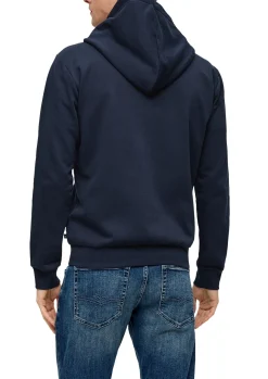 Herren QS Sweatjacke mit Rippsaum