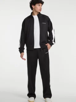 Herren GUESS JEANS Sweatjacke mit seitlichem Kontraststreifen