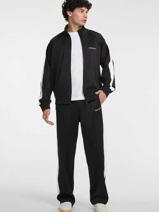Herren GUESS JEANS Sweatjacke mit seitlichem Kontraststreifen