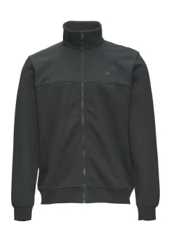 Herren s.Oliver Sweatjacke mit Stehkragen und Logo-Detail
