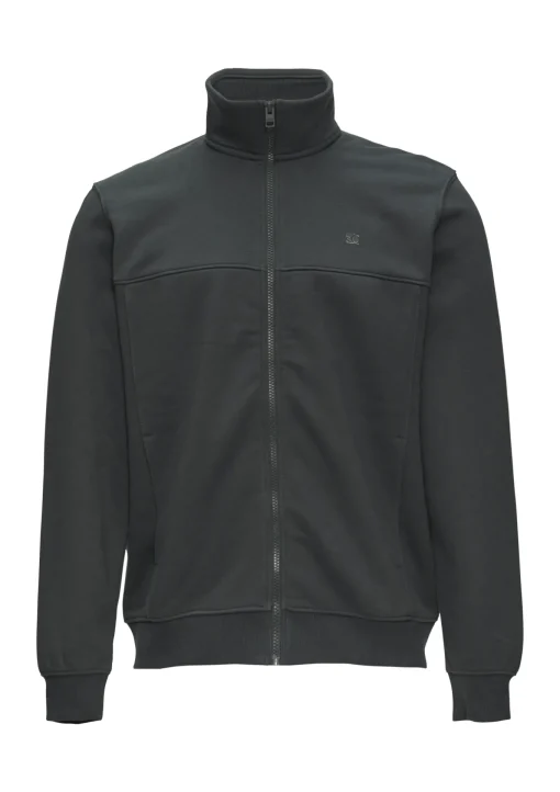 Herren s.Oliver Sweatjacke mit Stehkragen und Logo-Detail