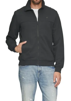 Herren s.Oliver Sweatjacke mit Stehkragen und Logo-Detail