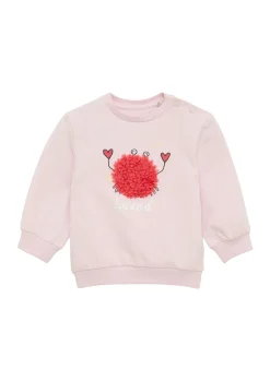 Kinder s.Oliver Sweatshirt aus Baumwollmix mit Chiffon-Applikation