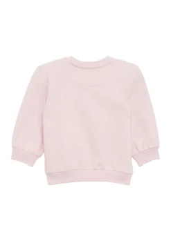 Kinder s.Oliver Sweatshirt aus Baumwollmix mit Chiffon-Applikation