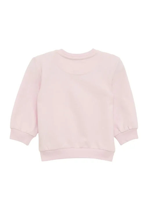 Kinder s.Oliver Sweatshirt aus Baumwollmix mit Chiffon-Applikation