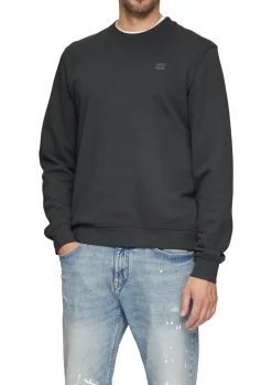 Herren s.Oliver Sweatshirt aus Baumwollmix mit Logo-Detail