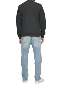 Herren s.Oliver Sweatshirt aus Baumwollmix mit Logo-Detail