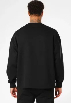 Herren Hugo Blue Sweatshirt aus Baumwoll-Terry mit Logo