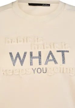 Damen Lecomte Sweatshirt 3D-Schriftzug