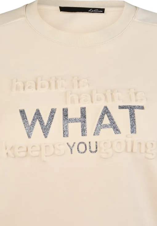 Damen Lecomte Sweatshirt 3D-Schriftzug