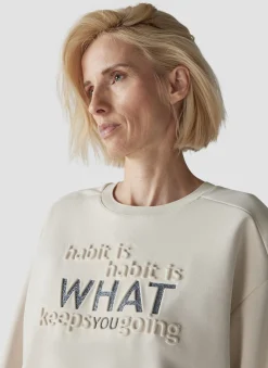 Damen Lecomte Sweatshirt 3D-Schriftzug
