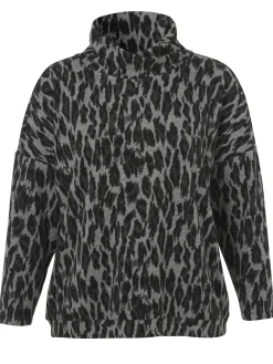 Damen Via Appia Due Sweatshirt im Animal-Print