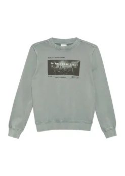 Kinder s.Oliver Sweatshirt im Used-Look mit Fotoprint