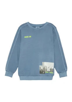 Kinder s.Oliver Sweatshirt mit Garment Dye und Frontprint