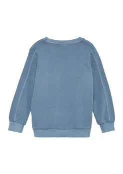 Kinder s.Oliver Sweatshirt mit Garment Dye und Frontprint