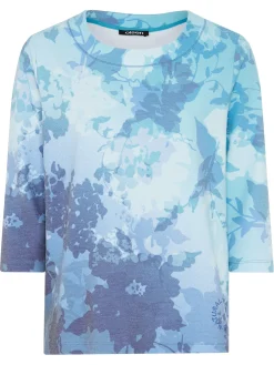 Damen Olsen Sweatshirt mit Panneaux-Print