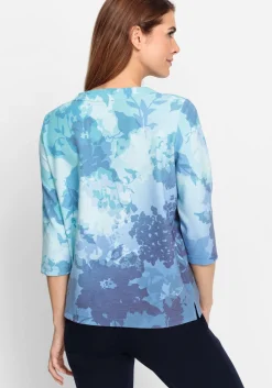 Damen Olsen Sweatshirt mit Panneaux-Print