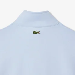 Herren Lacoste Sweatshirt mit Reißverschluss, hohem Kragen und Print